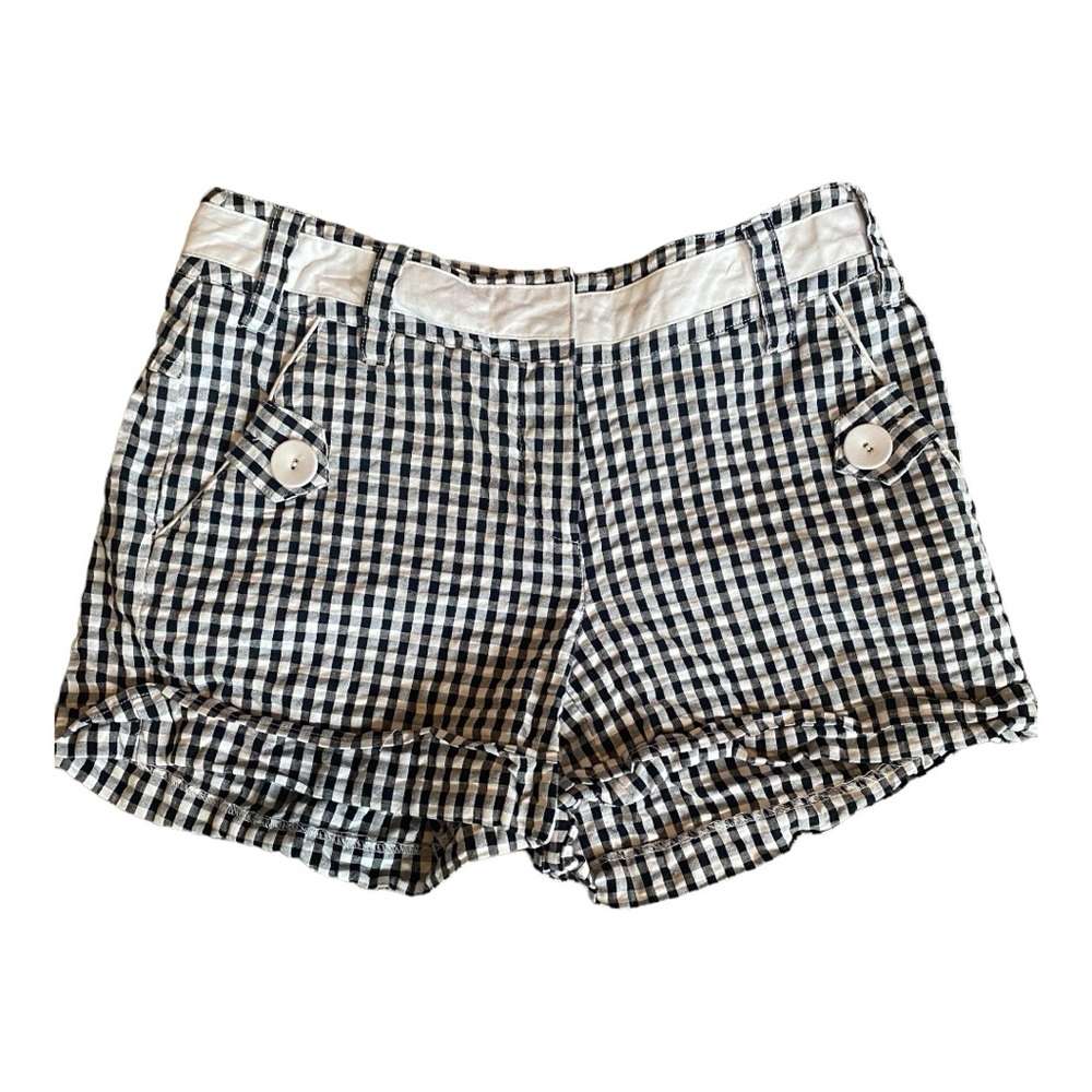 Gingham Print Shorts